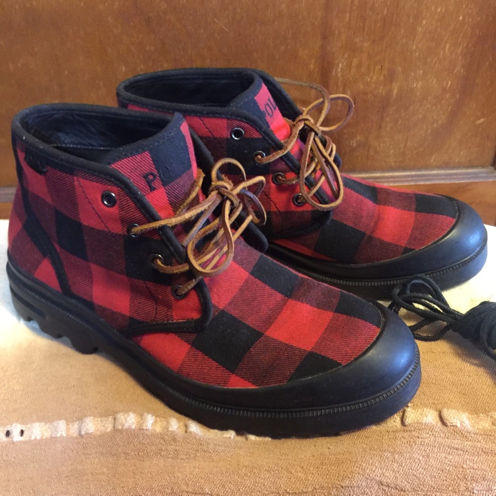🐎Polo RL Buffalo Plaid “Umar” boots - Picture 2 of 12